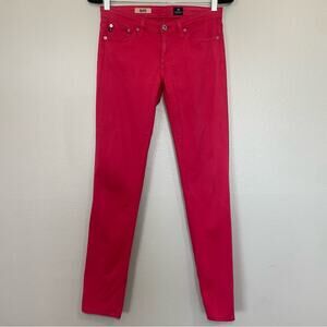 AG Adriano Goldschmied the Stilt Cigarette Leg Hot
Pink Jeans Size 26 rare
